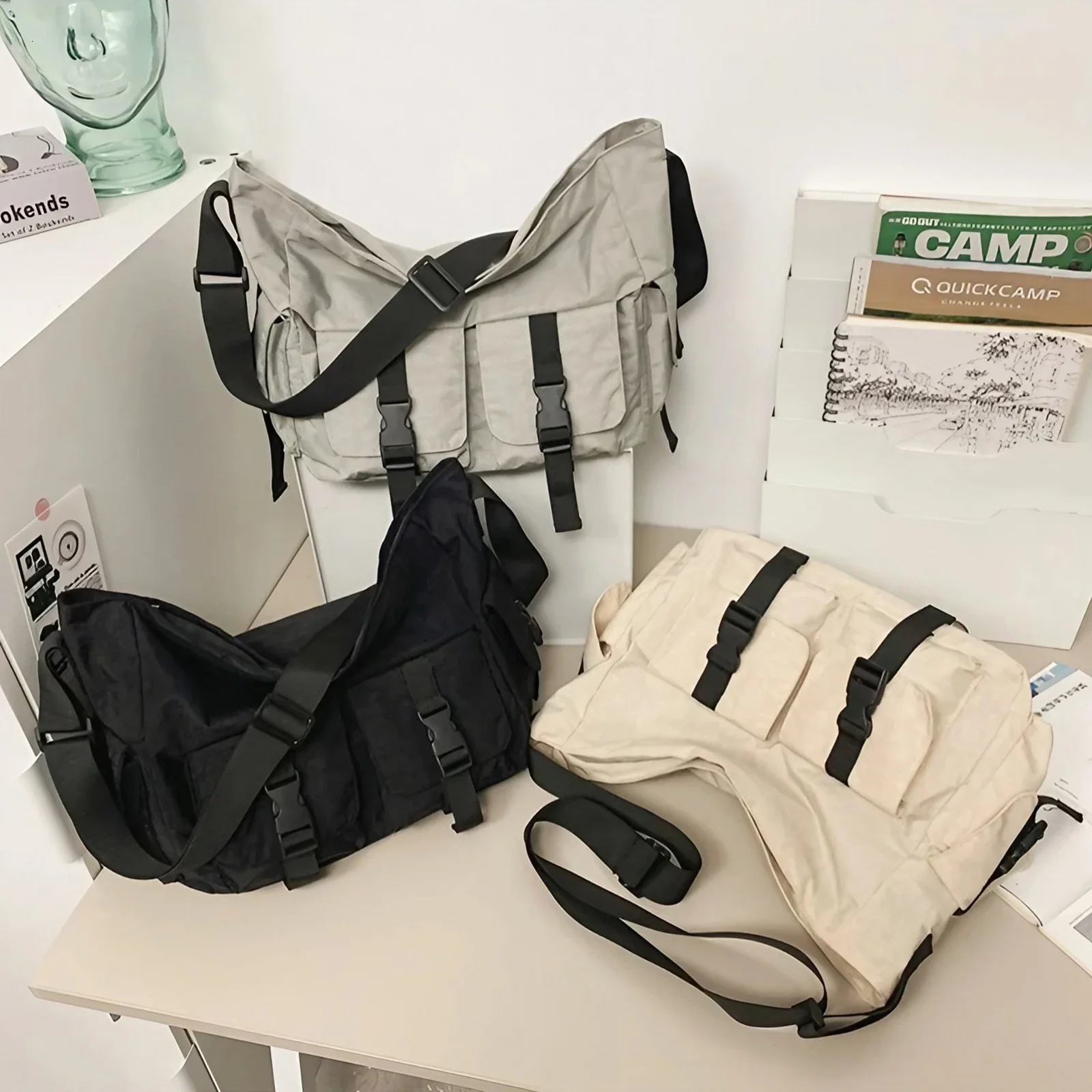 Lightweight Compact Crossbody Messenger Bag for Men Stylish Workwear Bag Ideal for Students Commuting Leisure Daily Use 250606