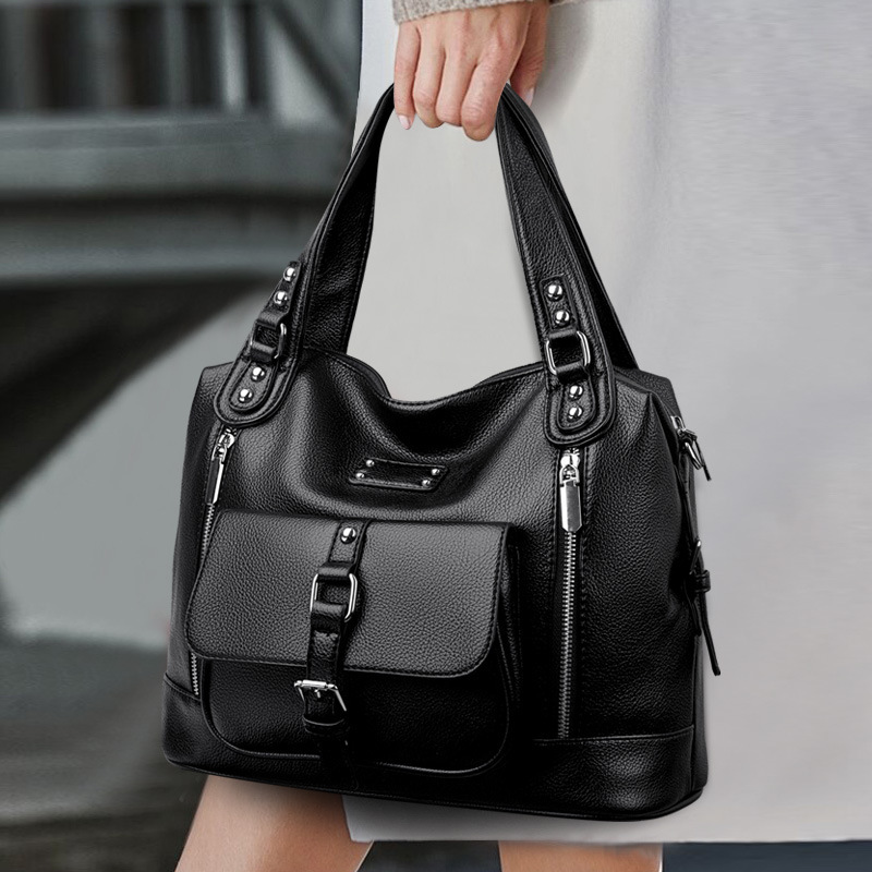 Free Shipping Original Design Vintage Distressed Tote Bag For Women Designer Large Capacity Luxury Commuter Bag 2025 New Handbag Shoulder Crossbody Ba