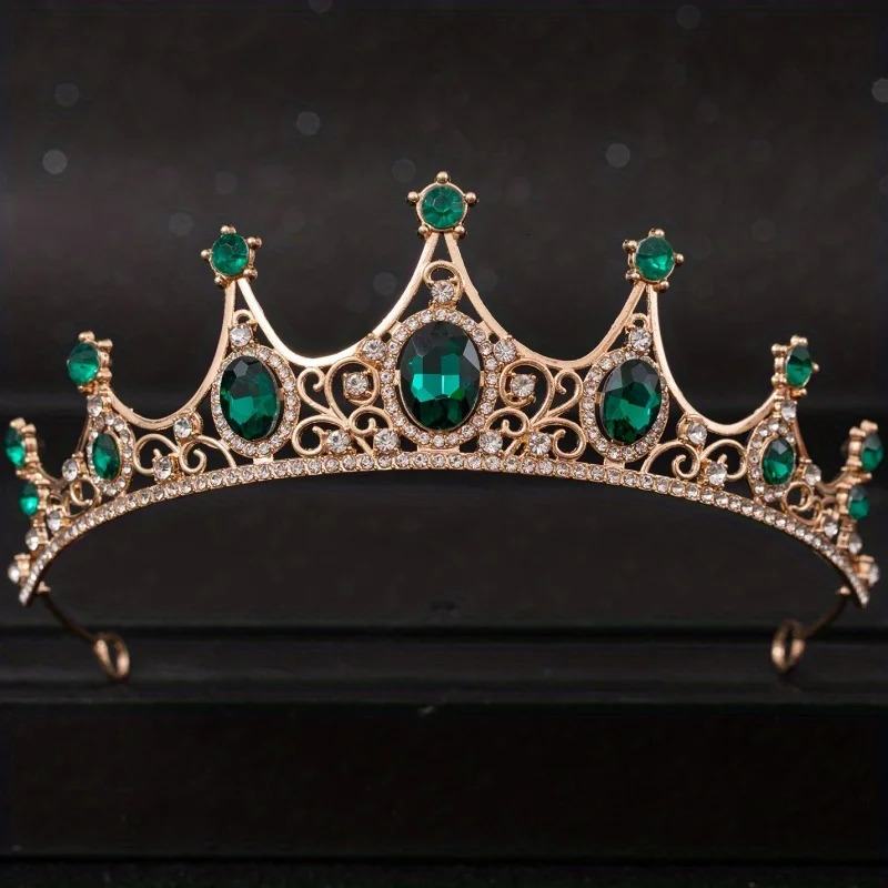 Baroque Crystal Tiaras And Crowns For Women Party Rhinestone Prom Diadem Bridal Wedding Hair Accessories Jewelry Crown Tiara 250610