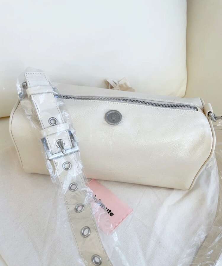 Korean Minseok Lim Minitmute Caviar Pattern Genuine Leather Pillow Handheld Boston Crossbody Shoulder Bag