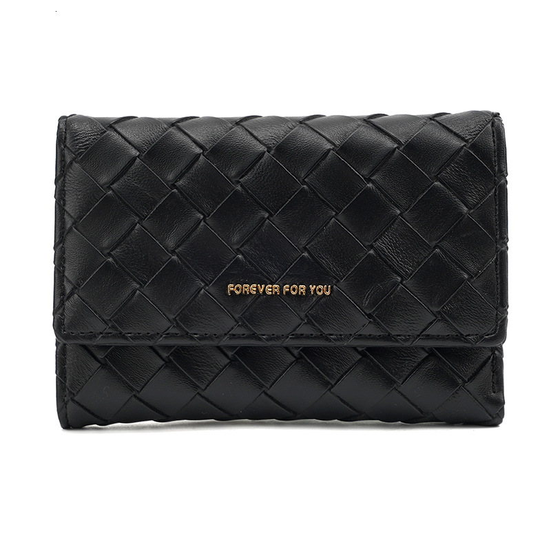 Free Shipping 2025 New Designer Bag Exquisite High-end Women's Wallet Woven Pattern Multifunctional Large Capacity Coin Bag Exquisite Practical C
