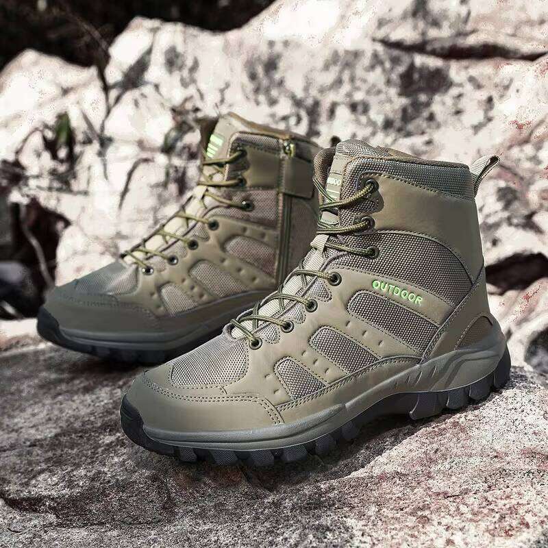 Factory Direct New Popular Quality Outdoor High Top Safety Shoes for Men Hiking Boots