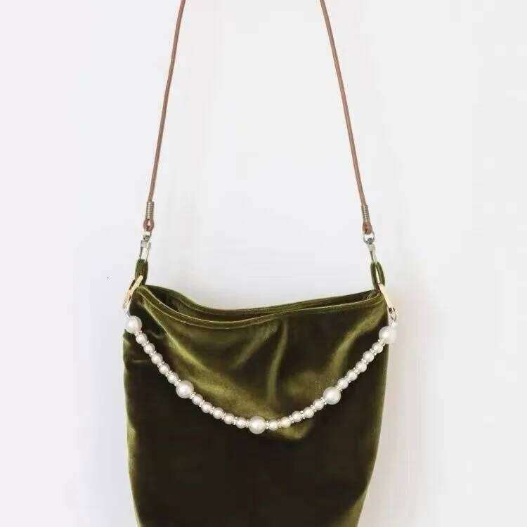 Fashion Veet Bags Totes Shoulder Bag Women Party Casual Stylish Handbag Pearls Crossbody