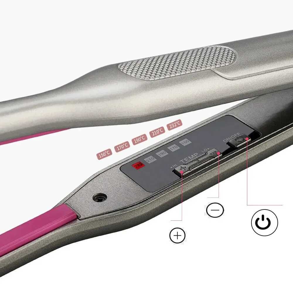 Mini Titanium Small Hair Straightener Short Hair irons Dual Voltage Flat Hair Iron Thin Pencil Beard Straightener W250610