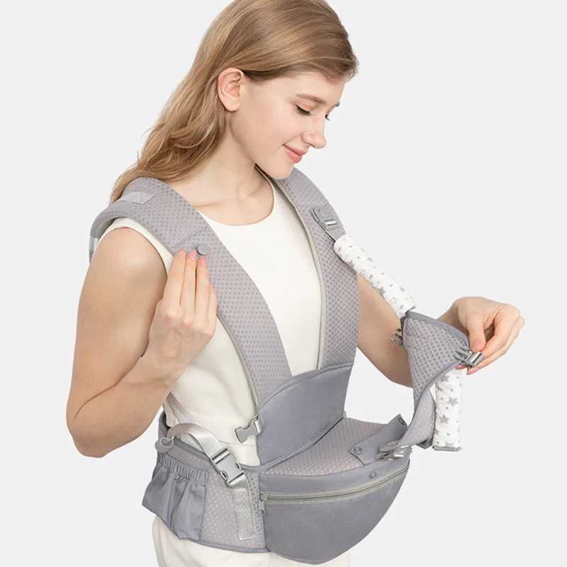 2025 New Style Newborn Ergonomic Baby Carrier Backpack Infant Baby Hipseat Carrier Front Facing Ergonomic Kangaroo Baby Wrap Sli y250610L90E