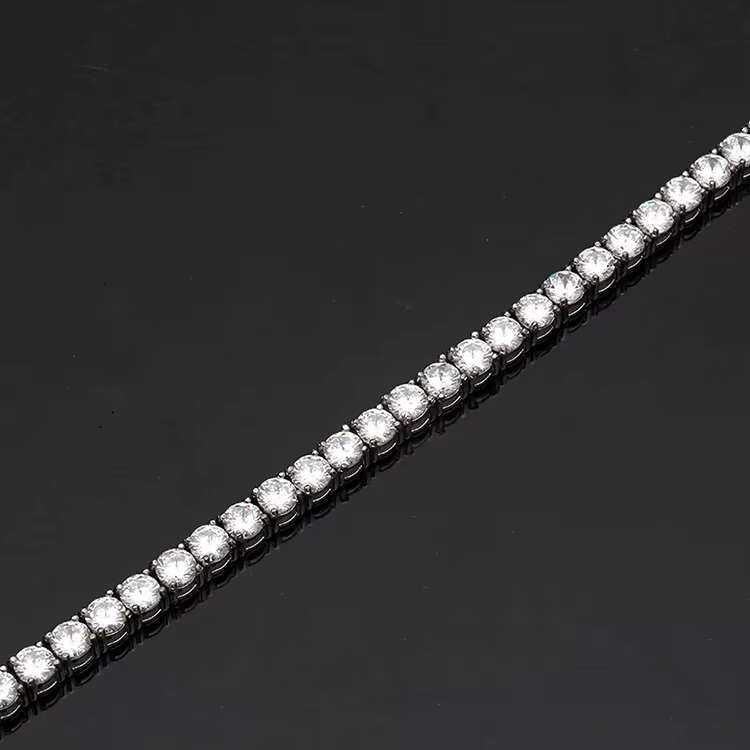 OACOCA HipHop High Quality Brass Tennis Necklace for Women Men 2MM Gold-Plated Rope Chain with CZ Diamond for Gift Orthodox Religious