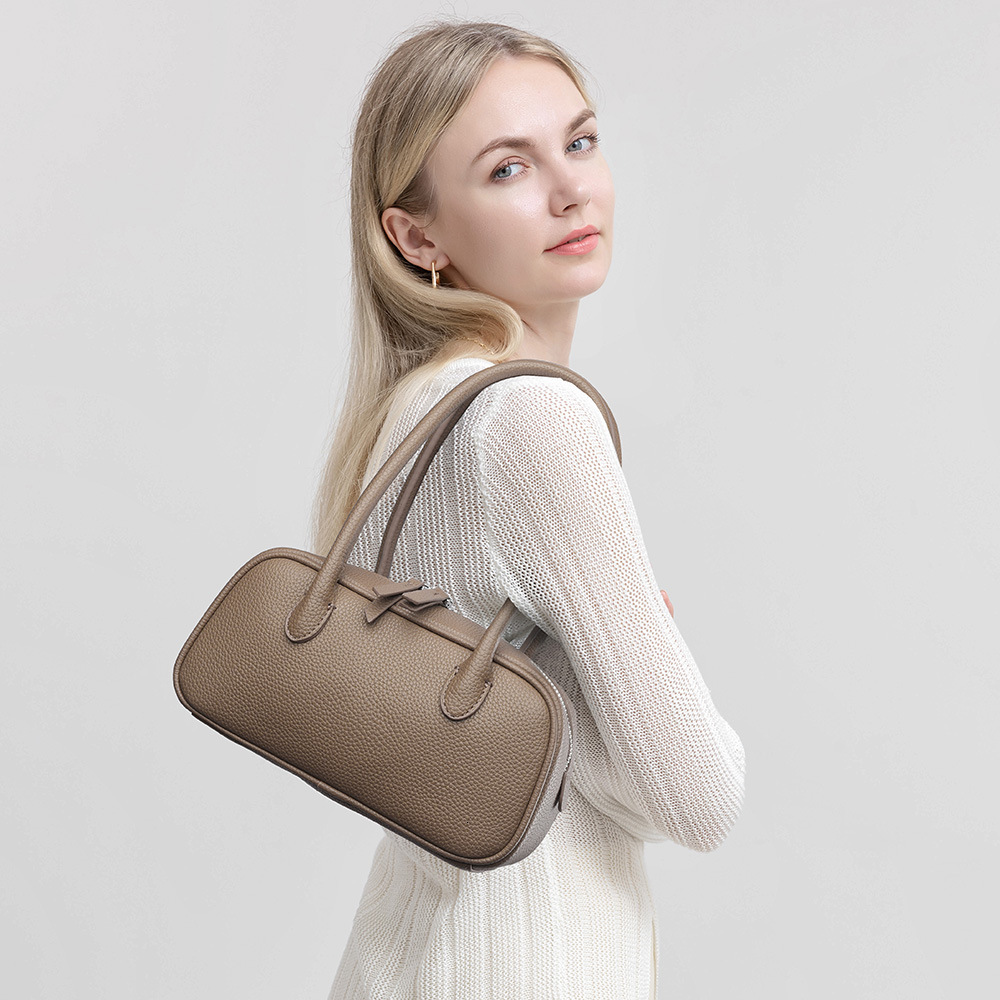 Spring Pillow 2025 New Ins Style Handbag Casual Lychee Pattern Women's Bag