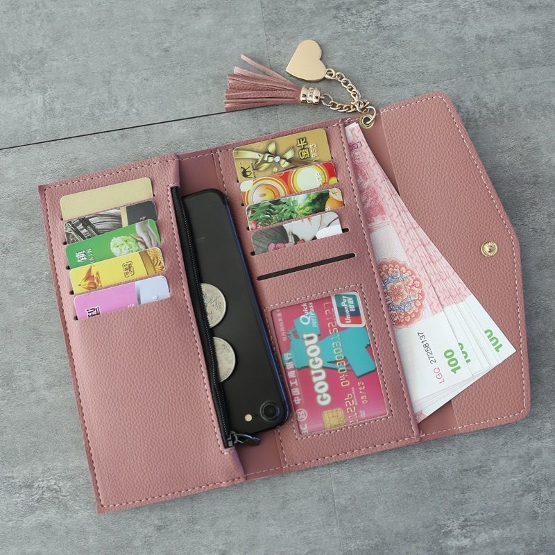 Free Shipping 2025 New Designer Bag Ultra Long And Ultra-thin Women's Wallet Large Capacity Pendant Coin Bag Exquisite Simple And Practical Card 