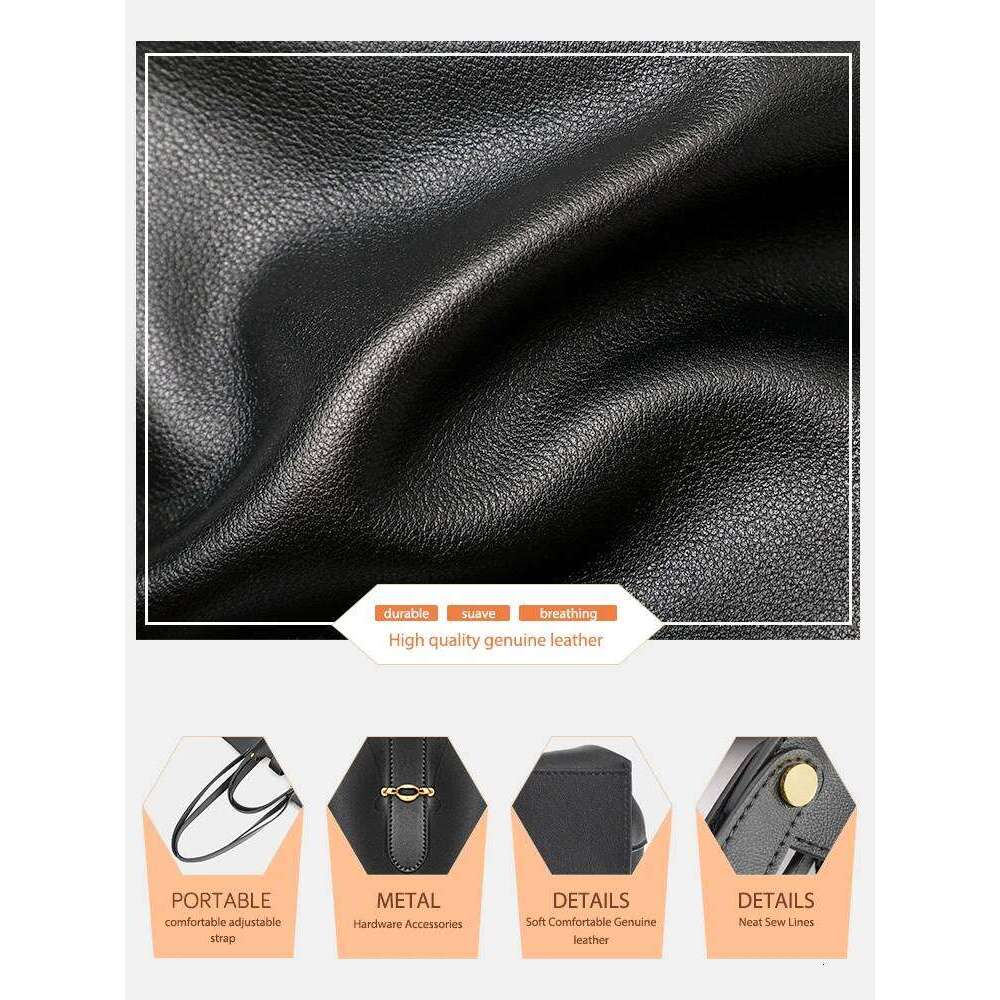 Zency Brand Soft Geniune Leather Female Handbag High Quality Vintage Designer Tote Bag for Shopping Travel Big Purses
