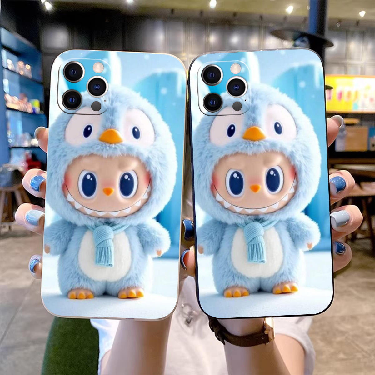 Labubu Cartoon Design Protective Case for Multiple Samsung Models - Durable Phone Cover