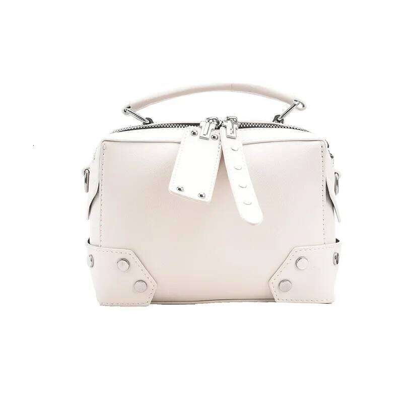 New Rivet Net Red Shoulder Fashion Solid Color Messenger Cross-Border Small Bag Women