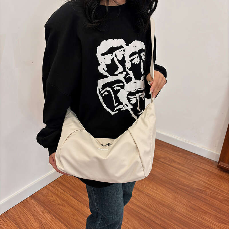 2025 New Canvas For Women Spring Summer High-End Large Capacity Dumpling Fashion Casual Versatile Shoulder Crossbody Bag