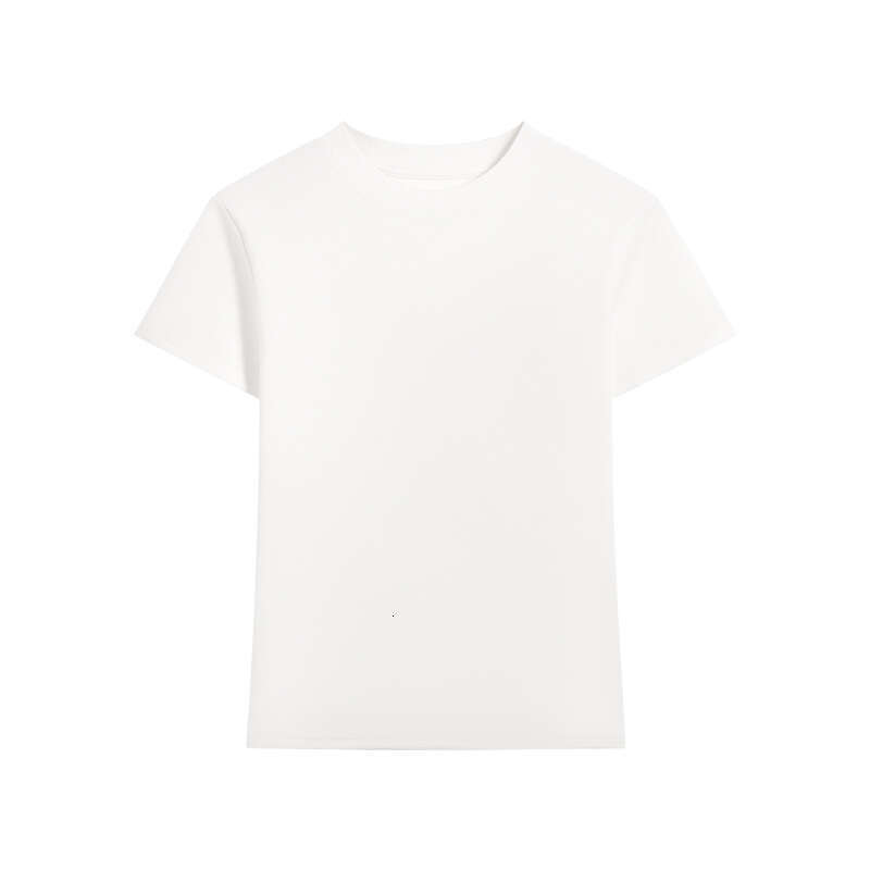2025 Summer New Style Regular Shoulder Sleeve T-Shirt Fit Waist Hot Girl Casual Slim Round Neck Short Top for Women-pink