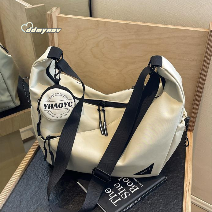 Large Capacity Canvas for Women 2025 New Versatile Casual Simple Dumpling High-end Trendy Crossbody Bag ddmynov