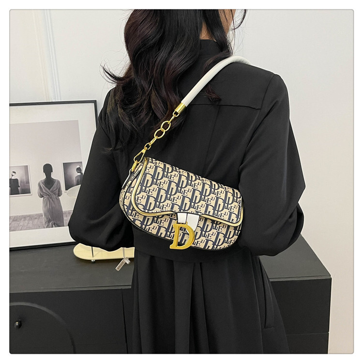 Free Shipping 2025 New Designer Bag Niche Letter Armpit Bag Women's Luxury Wallet, Trendy Fashion Multifunctional Handbag