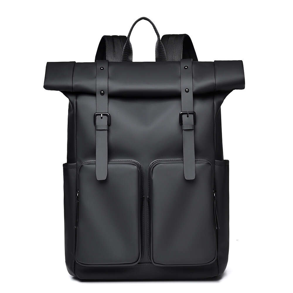 Street Fashion Foldable Roll-Top Large Capacity Men's High-End Casual Travel Backpack