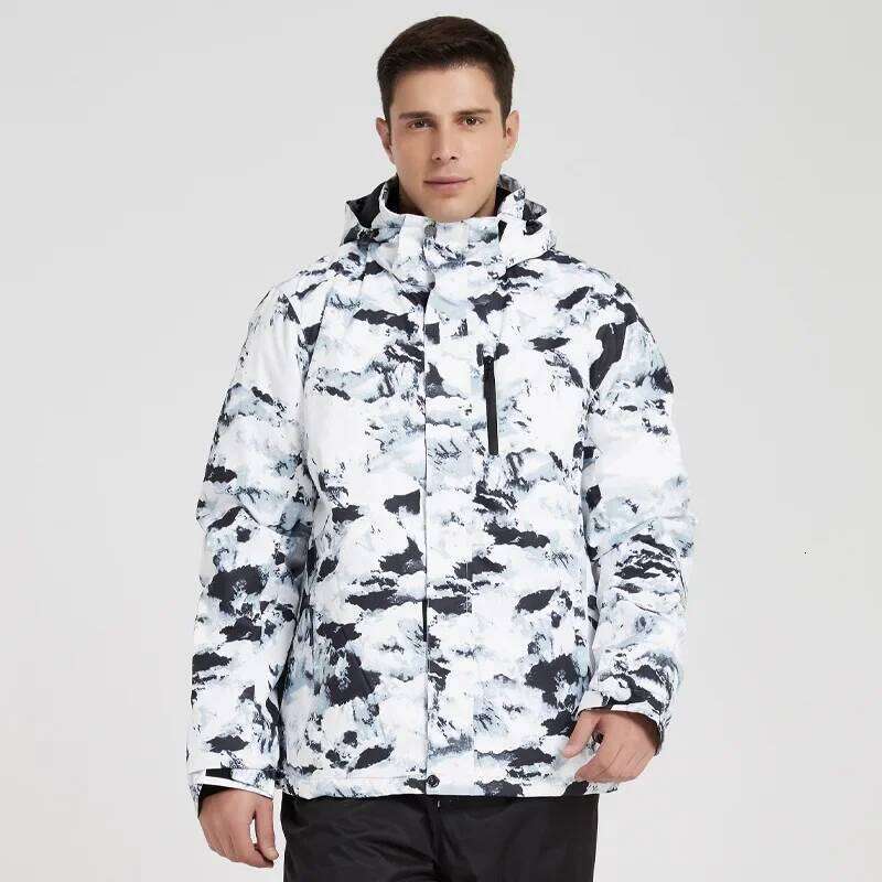 Men's 2025 New Ski Jackets Snowboarding Overcoats Waterproof Windproof Winter Outdoor Sports Thickened Skiing Warm Clothing Tops