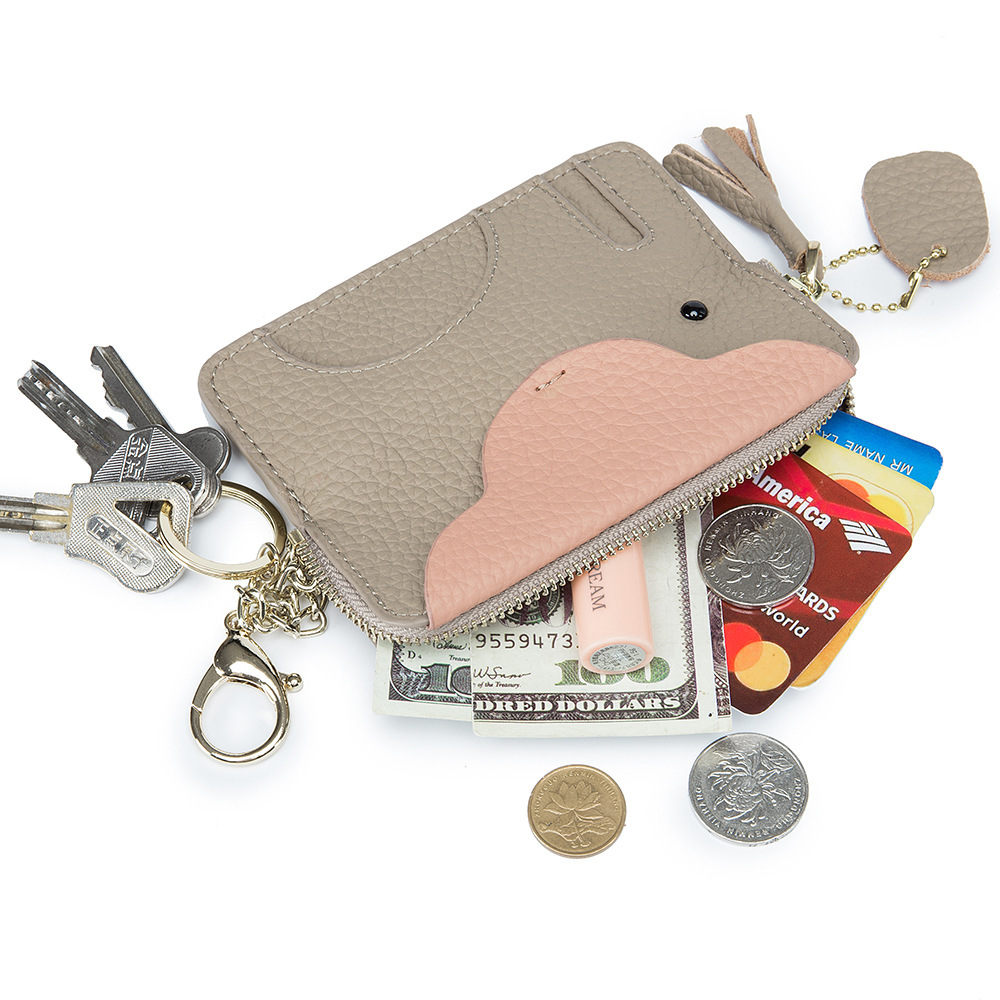Free Shipping 2025 New Designer Bag Ultra-thin Coin Bag Cowhide Keychain Bag Women's Leather Wallet Cute Exquisite Practical Card Bag