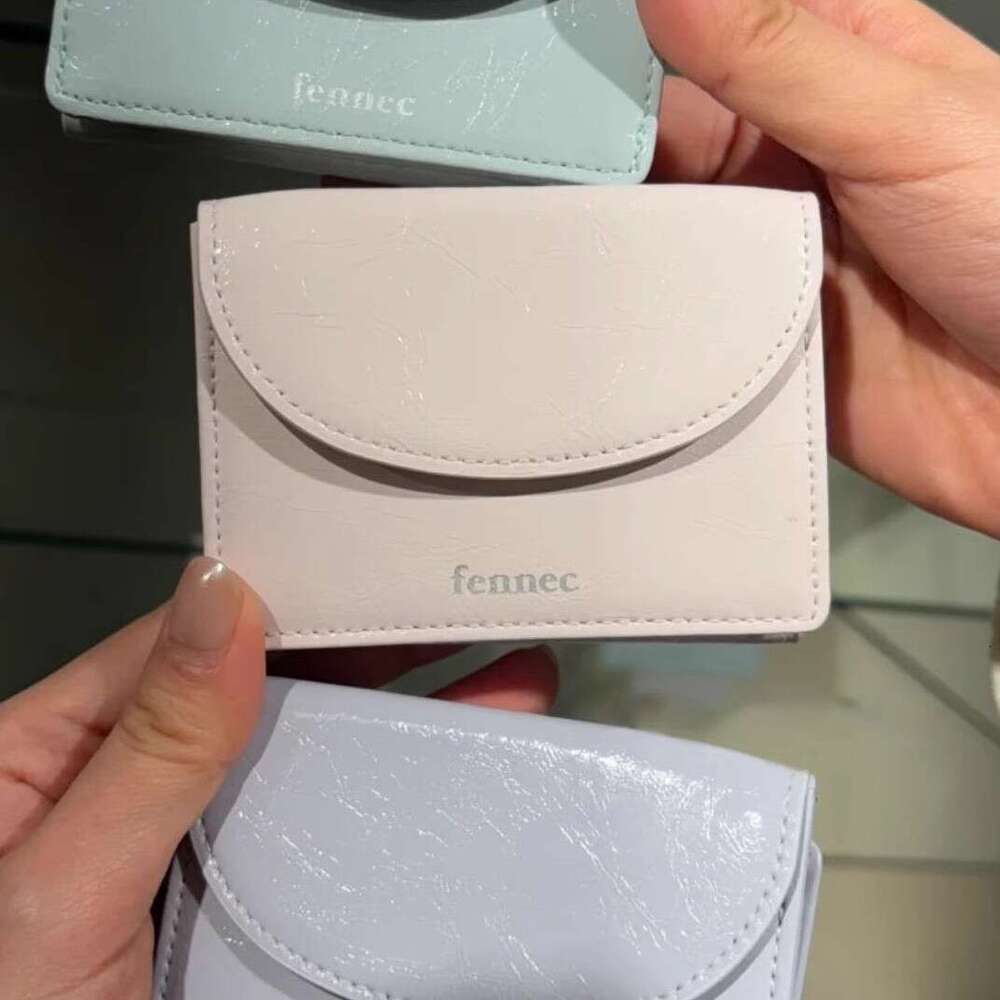 Fennec Wallet Half Round 70% off Stack Cute Cowhide Cash Bank ID Card Holder Coin Purse