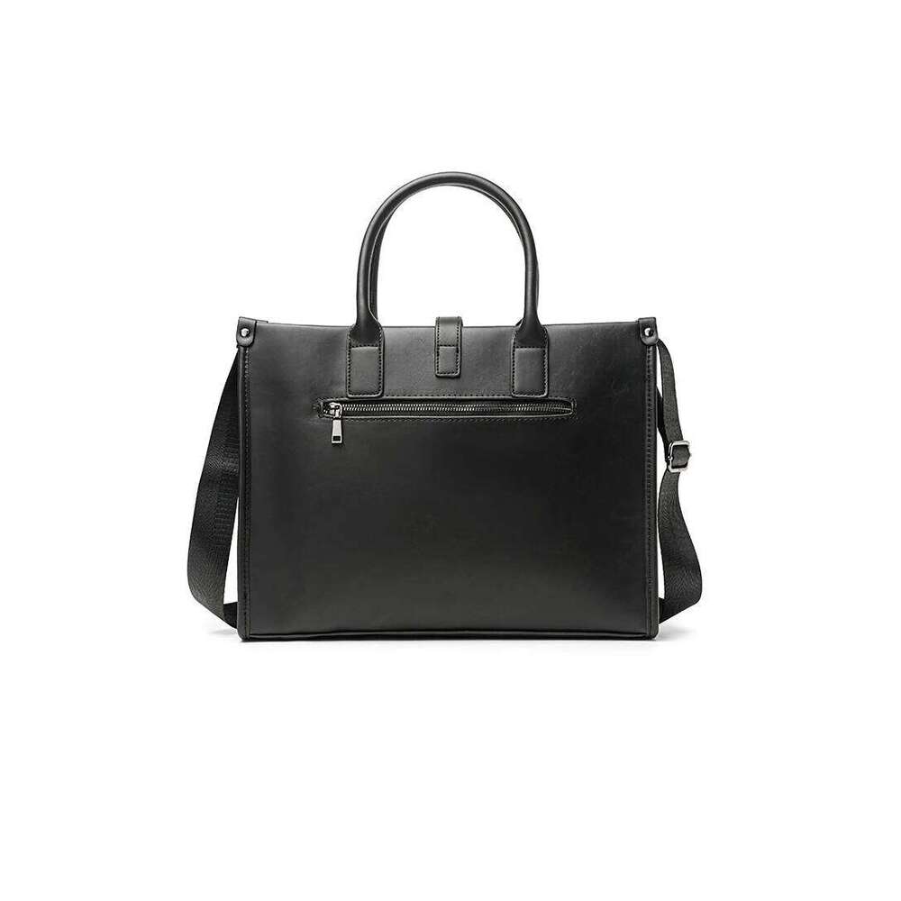 New Men's Briefcase Bag Retro Leather Business Boston Bags Brand Designer's Cross Bag Large Capacity Computer Handbags