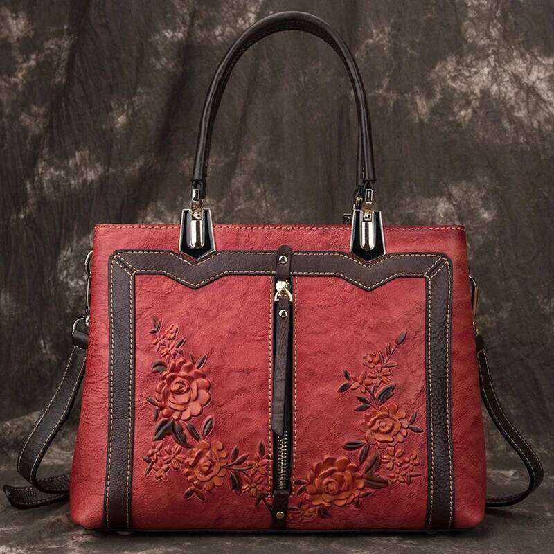 MOTAORA Women's Retro Genuine Leather Handbags For Women 2025 New Handmade Crossbody Bag Large Capacity Bags Female