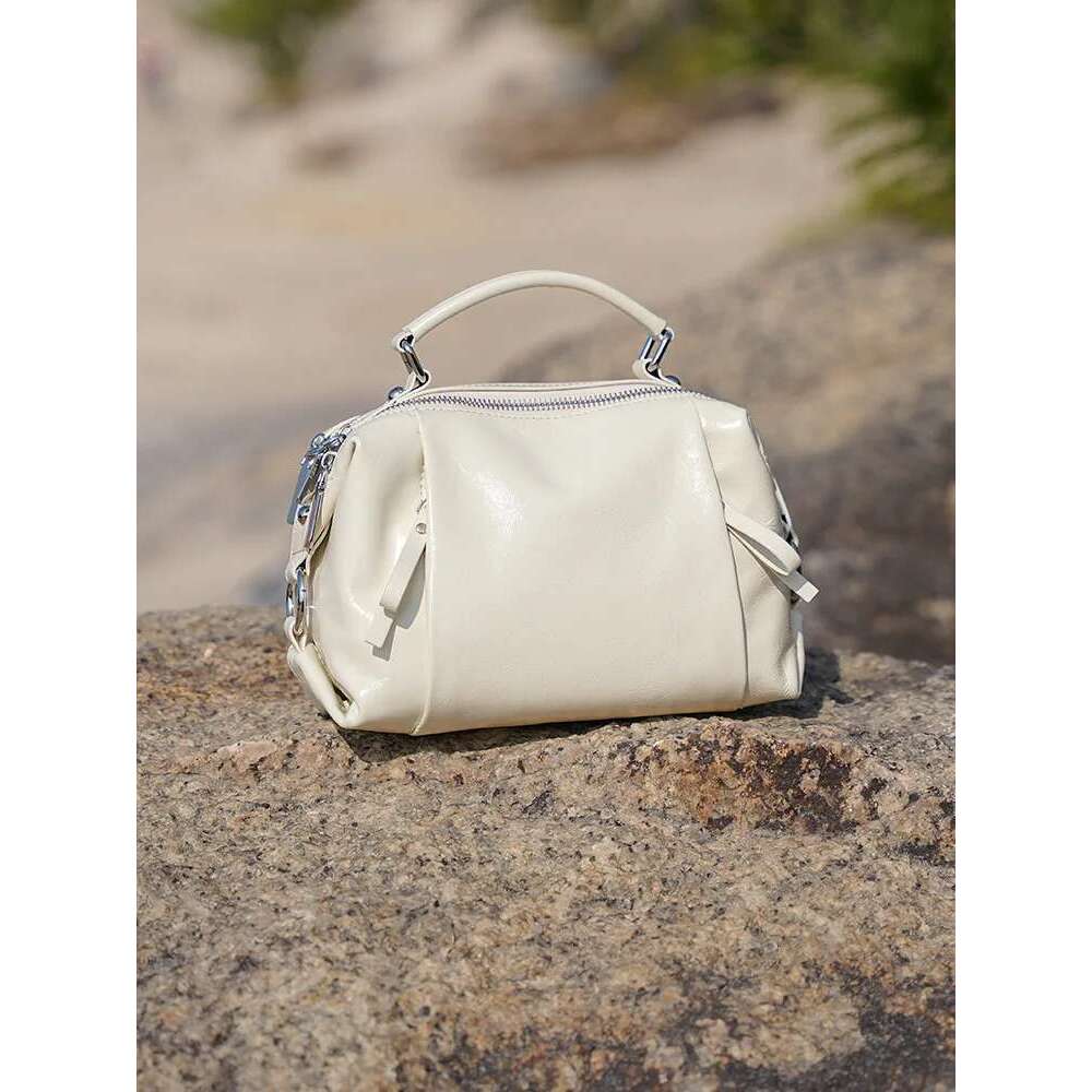 2025 Genuine Leather Women Boston Crossbody Shoulder Cowhide Commuter Shopping Pillow Bag Handbag Gift For Girl