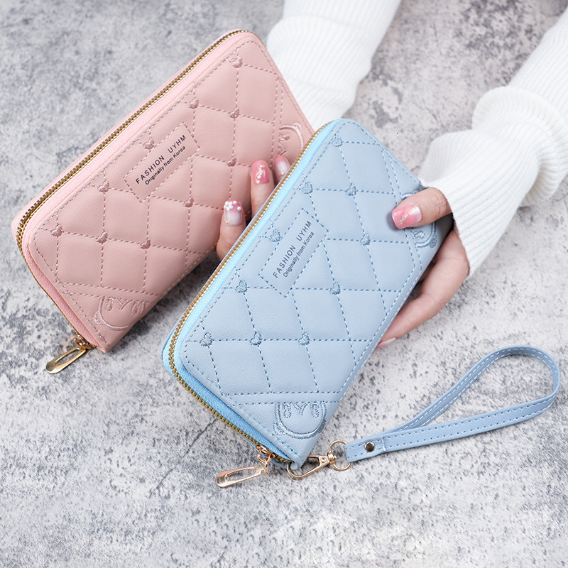 Free Shipping 2025 Designer Bag Women's Long Zipper Multifunctional Wallet Large Capacity Mobile Phone Bag Exquisite And Practical Trendy Coin Pu