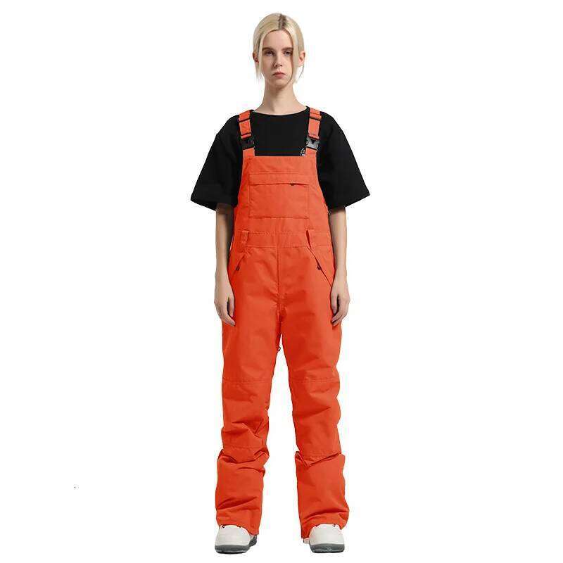 Gsou Winter Outdoor Women's New Ski Trousers Wear Resistant Windproof Snowboarding Snow Waterproof Insulation Skiing Pants