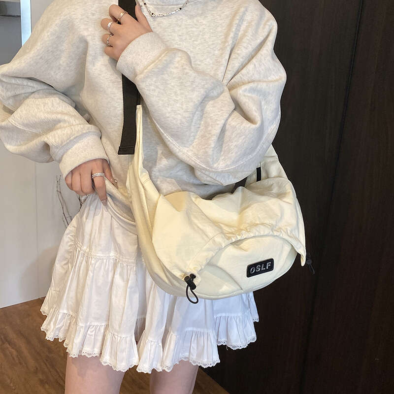 Korean Style Crossbody For Women, Large Capacity Commuter Casual Sports Dumpling Bag, College Student Shoulder Puffy Bag