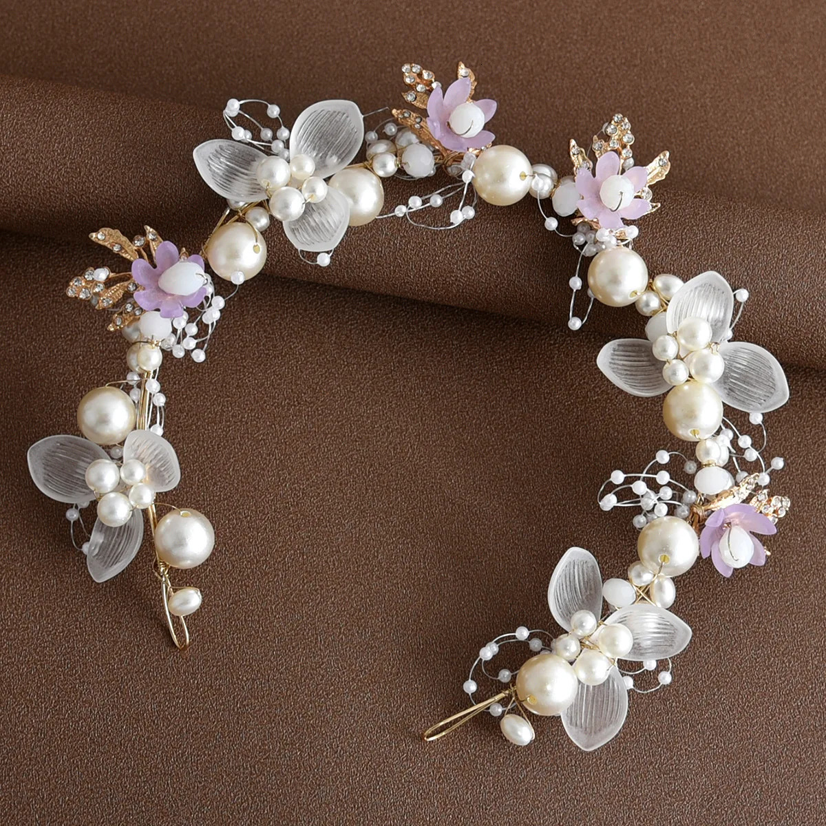 Chinese Hair Pins and Side Clips Flower Hairpins Retro headband for Women Girls Fairy rhinestones Hanfu Dress Hair Accessories 250610