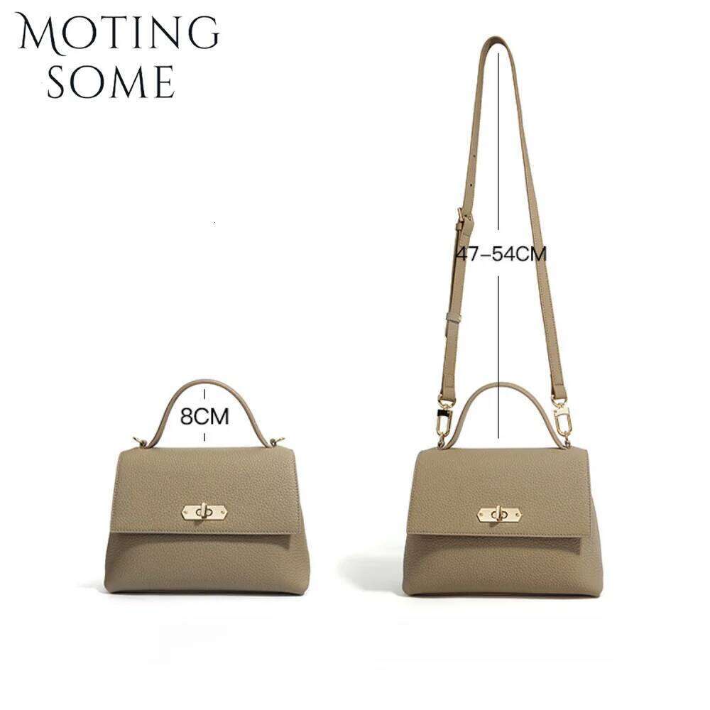 Motingsome Fashion Cowhide Mini Bag Women Shoulder Genuine Leather Flap Bags Satchel Lady Daily Purses 2024 New