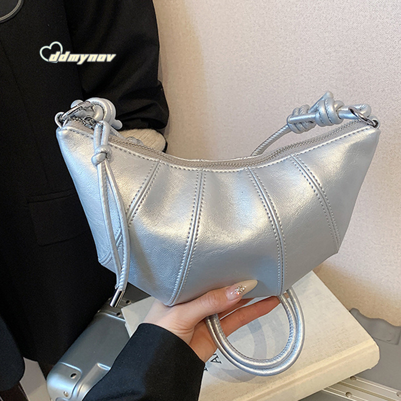 2025 Spring New Niche Design for Women Fashion Single Shoulder Crossbody Croissant Style Underarm Dumpling Bag ddmynov