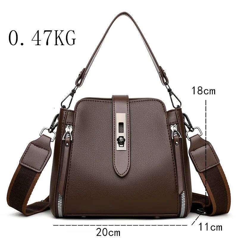High Quality Leather Purses And Handbags Women Designer Female Shoulder Crossbody Bags For Ladies 2024 Sac A Main
