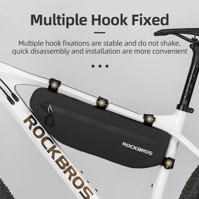 ROCKBROS Cycling Bicycle Bags Top Tube Front Frame Bag Waterproof MTB Road Triangle Pannier Dirt-resistant Bike Accessories Bags 250610