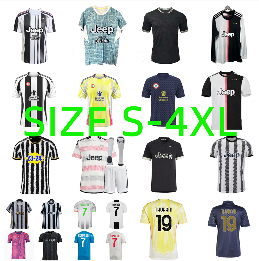 17 18 19 20 21 22 23 24 25 26 Juve Ronaldo Soccer Jerseys 2025 2026 Chiellini Dybala Yildiz VLAHOVIC DOUGLAS LUIZ F.CONCEICAO Thuram Bonucci Kalulu Maglia Football Shirt