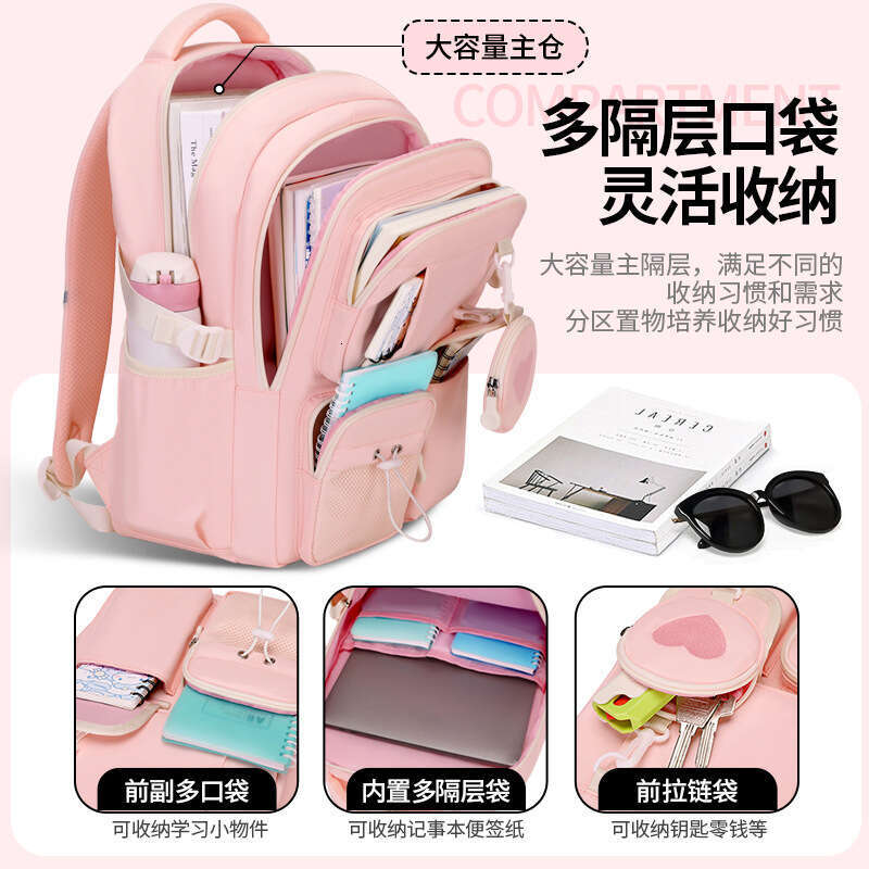 Designer Bag New Large Capacity Double Shoulder Backpack For Middle High School Girls College Students Casual And Ultra Light