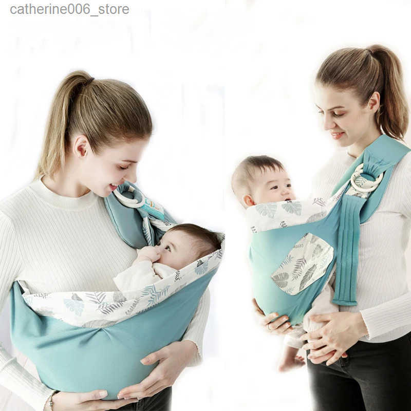 Baby Wrap Newborn Sling Dual Use Infant Nursing Cover Carrier Mesh Fabric Breastfeeding Carriers Up To 130 Lbs (0-36M) y250610U5V4