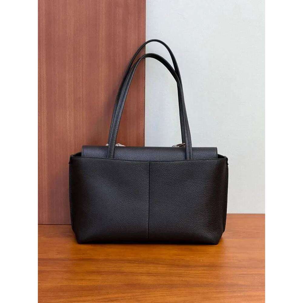 Office Ladies Work Cowhide Genuine Leather Satchel Elegant Women Underarm Shoulder Bag Large Capacity Totes Handbag 2025/06/10