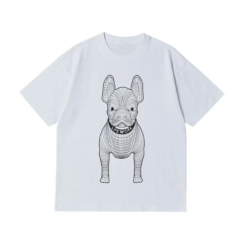 Korean Fashion Brand Designer T-shirts Spring and Summer Season Mainstream Men and Women Can Be Matched with Printed Cotton T-shirts