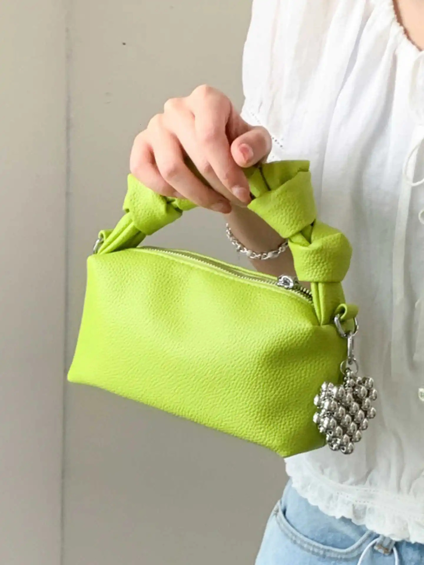 y ner Green Womens Handbags Summer Versatile Temperament Commute Crossbody Bags Fashion Niche Pillow Bags 250605