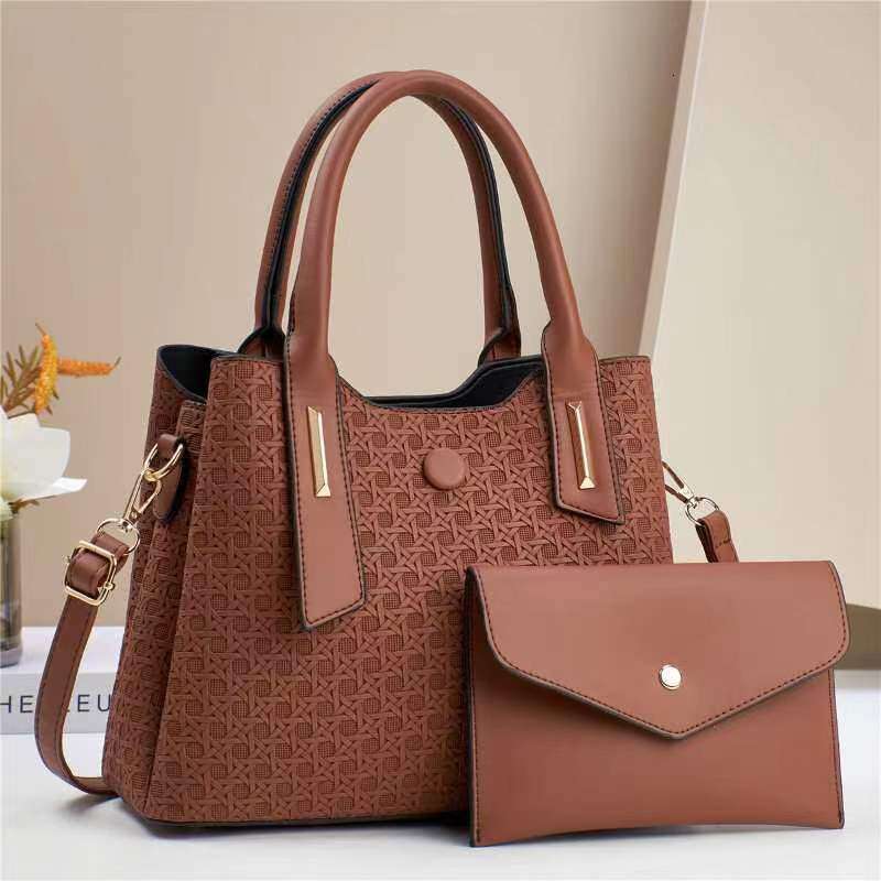 New Simple Fashion Trend Mother-Daughter High-End Large Capacity Shoulder Crossbody Bag Handbag for Women