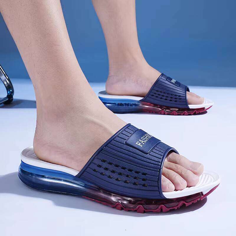 Hot Selling Casual Outdoor Fashion Men's Full Palm Air Cushion Summer Beach Slippers