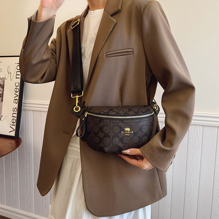 Waist Bags 2025 New Designer Bag Fashionable Soft Leather Floral High-quality Texture Daily Matching For Women