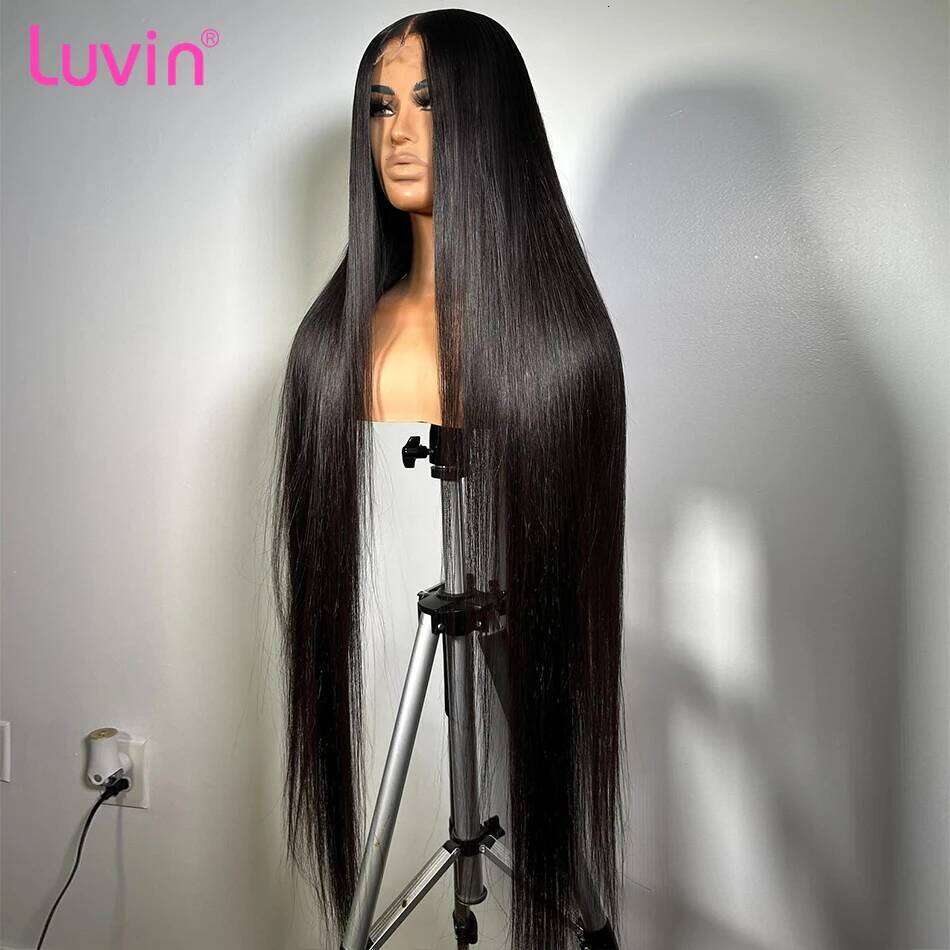 Bone Straight 30 40 Inch Front Wigs Human Hair Brazilian 220 Density 13x4 13x6 HD Lace Frontal 5x5 Glueless Wig For Women