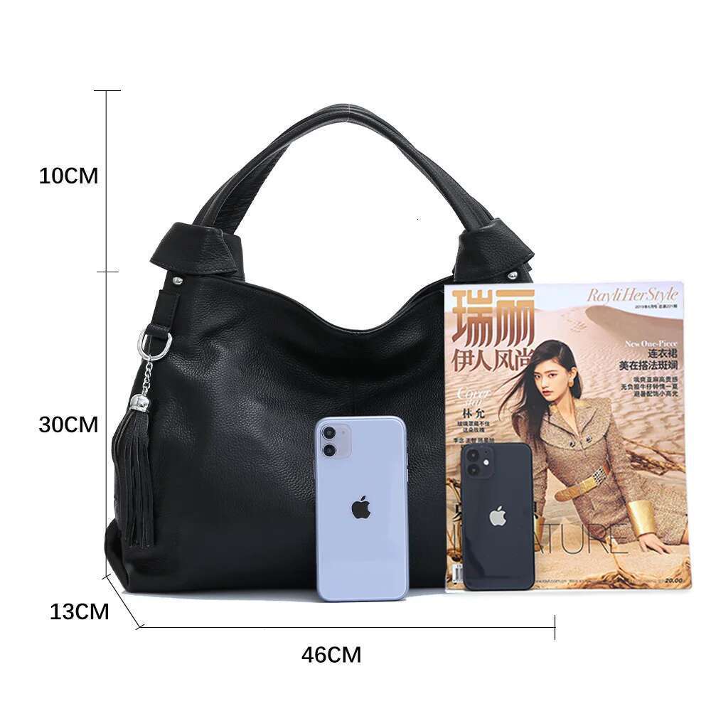 Zency 100% Genuine Leather Tote Bag For Women Casual Simple Female Handbag Vintage Large High Quality Shoulder Crossbody Bags