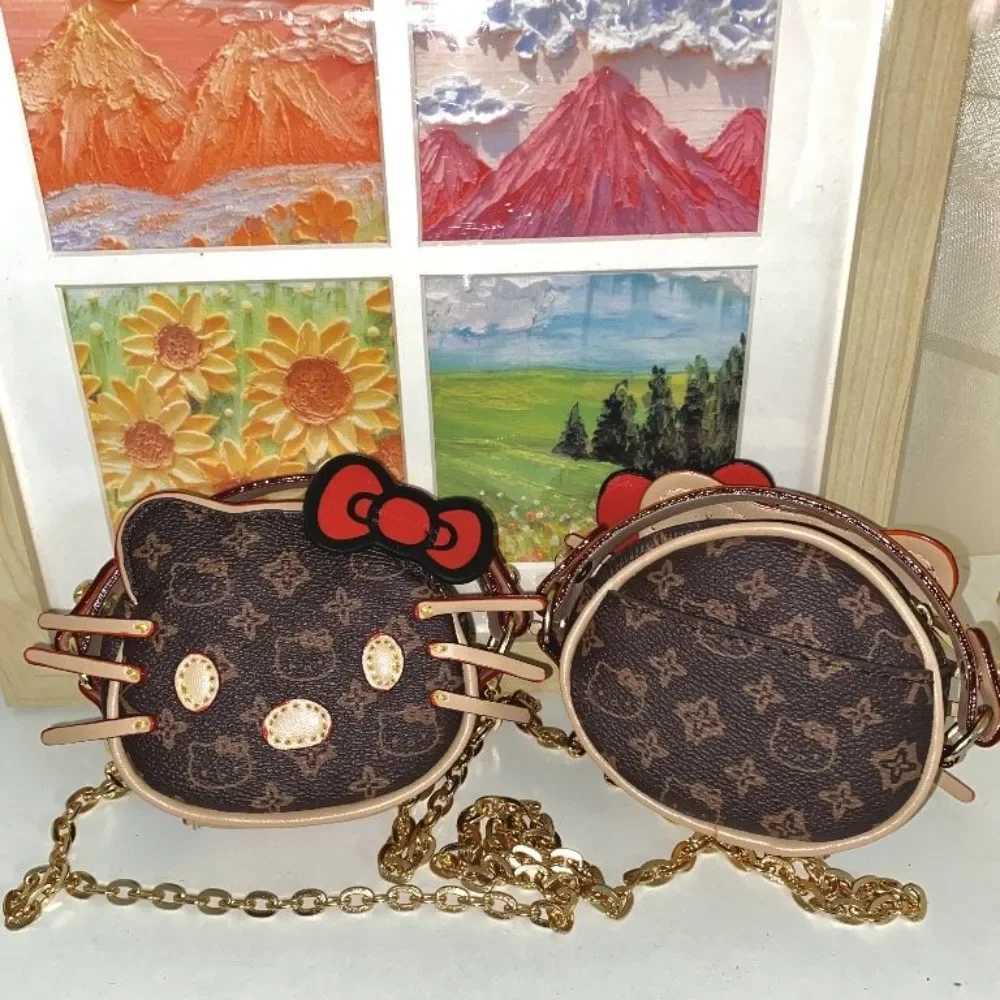 Sanrio Hello Kitty Messenger Bag Cute Cartoon Originality Simple Storage Bag New Fashion Delicate Personality Versatile Handbag Gifts w250620