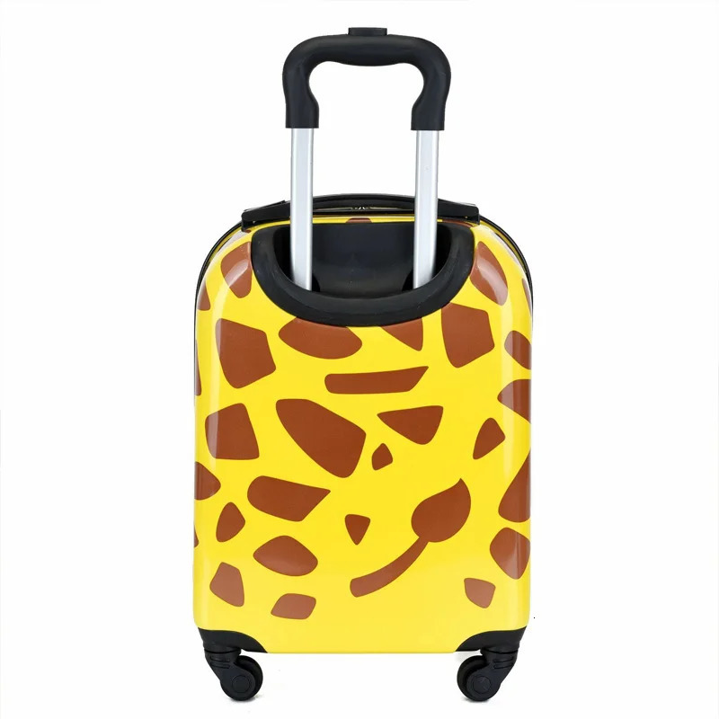 18 Inch Cartoon Suitcase For Children Student Back To School Gift 3D Universal Wheel Boarding Case 250605