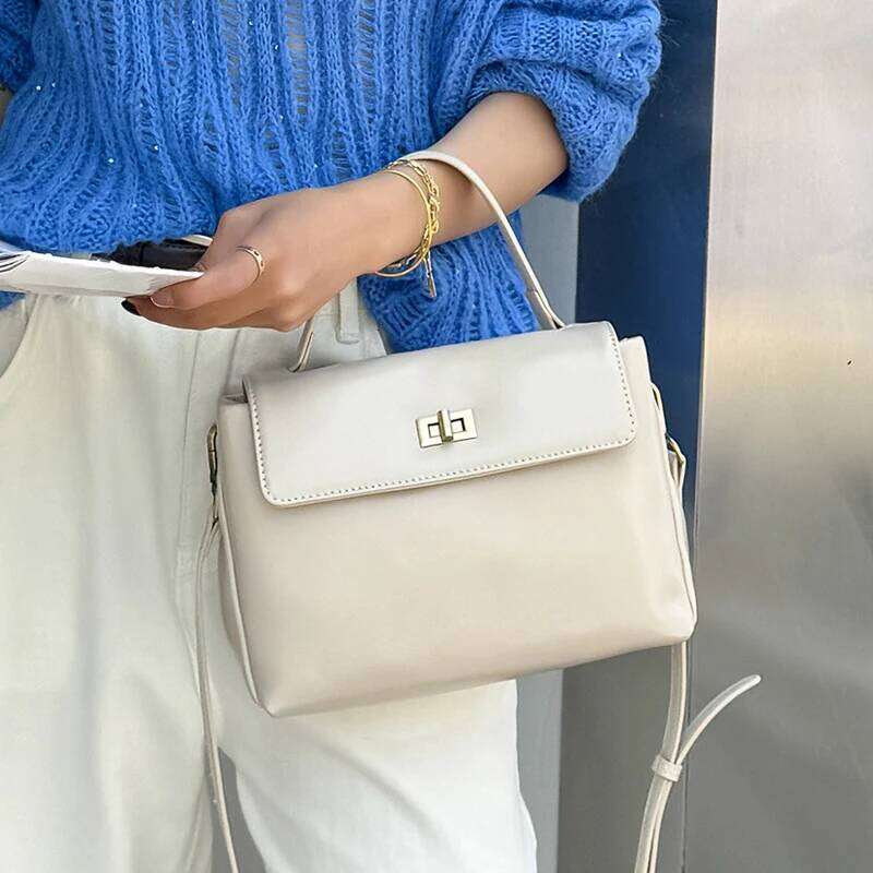 Women Cowhide Genuine Tote Bag Lady Designer Soft Leather Fashion Crossbody Bags Female Shoulder Handbag