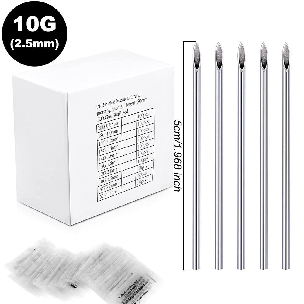 Stainless steel perforation needle, steel needle, manual perforation needle, small incision, one needle, safe and hygienic, not easily infected