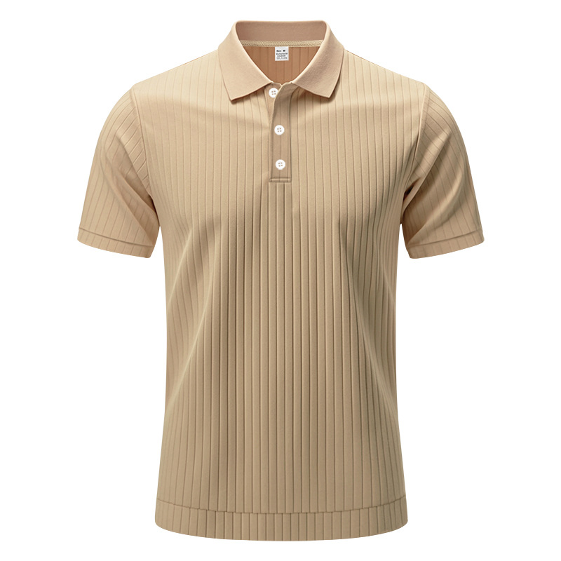 polo shirt mens designer t shirt Summer Men's T-Shirts Quick-Dry Ice Silk Stretch Polo Shirts Short-Sleeve